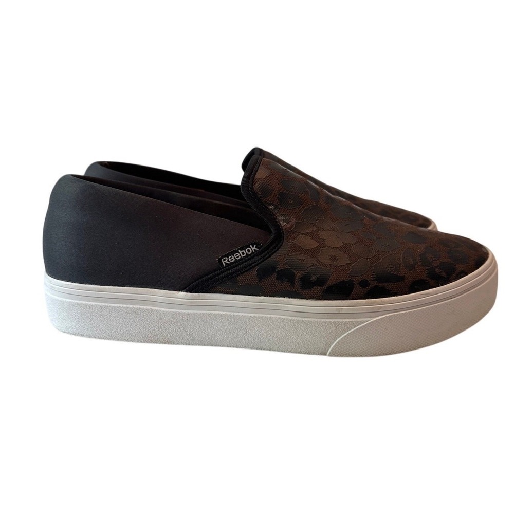 Reebok Furylite Slip-On‎ Leopard Print Shoes Women 9.5 Mob Wife